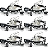 Midland Security Headsets with Mic - Compatible with Midland GXT1000VP4 LXT600VP3 GXT1050VP4 GXT1000XB LXT500VP3 etc (6 Pack)