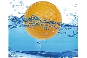 AOLOWEWIN 6pcs Colourful Practice Floating Golf Balls, Water Float Floater Ball, Pond or Lake Range Golf Ball, About 10% of It Sits Above Water
