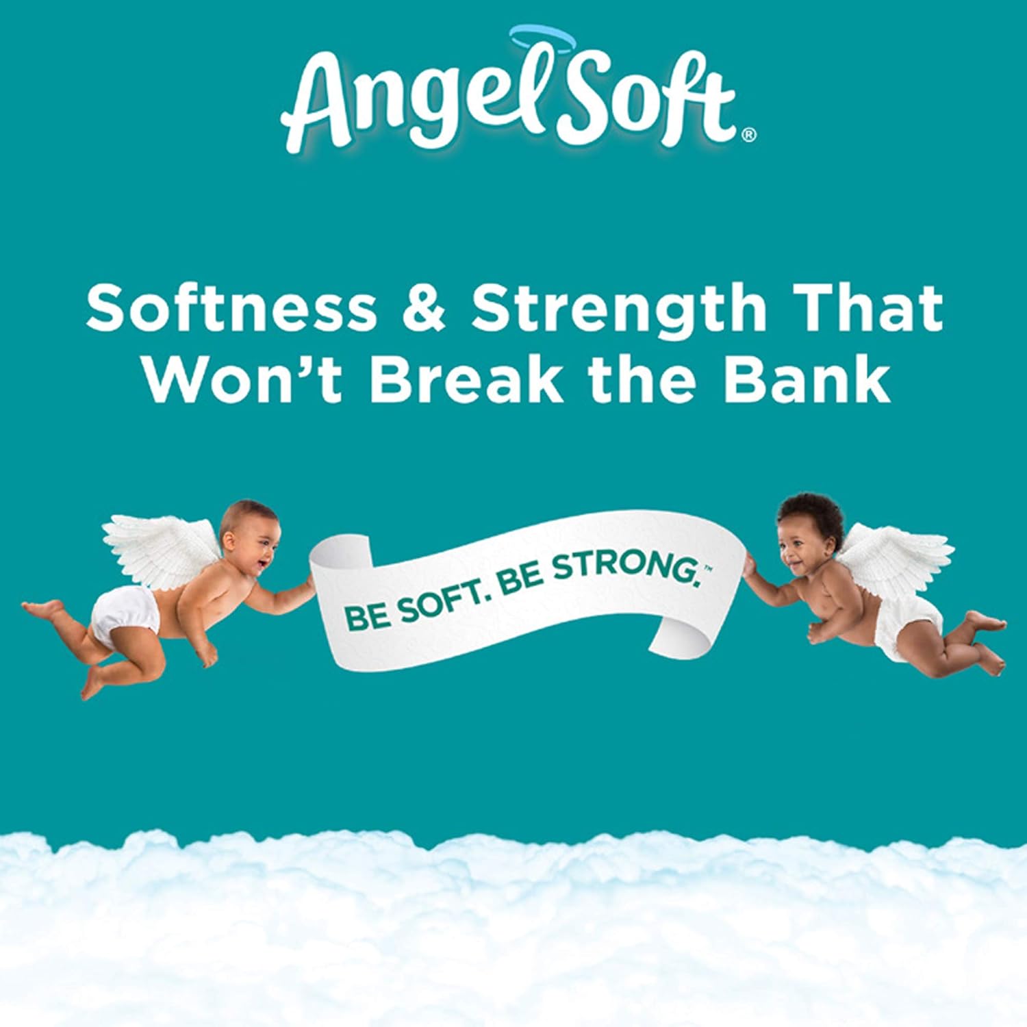Angel Soft Toilet Paper Bath Tissue, 4 Mega Rolls, 425+ 2-Ply Sheets Per Roll: Health & Personal Care