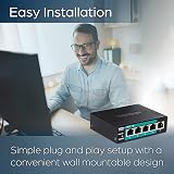 TRENDnet TE-FP051 5-Port Long Range PoE+ Fast Ethernet Switch 250m view 5