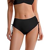 westag Period Swimwear Bikini Bottoms Full Coverage Swim Bathing Suit Side Tied Leakproof Menstrual Swimsuit for Teens Girls