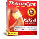 ThermaCare Portable Heating Pads, Adhesive Heat Wraps, 4 Count, Pack of 2 | Back, Neck, Joint, &amp; Menstrual Pain Relief, Drug-Free Therapy for Muscles &amp; Cramps, Flexible Fit, Lasts Up to 8 Hours
