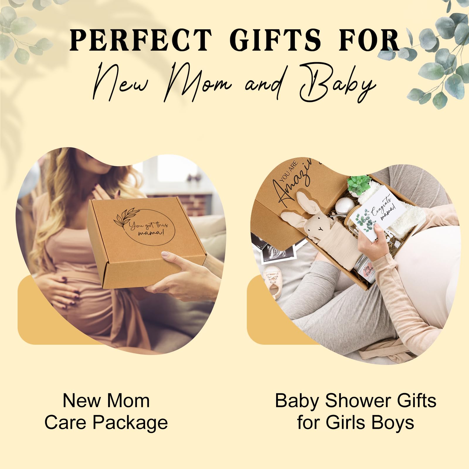 Pregnancy Gifts for Expecting Mom, Cool New Mom Gifts, First Time Mom Gifts for Pregnant Women Wife Daughter Friends Coworker, 16oz Glass Cup Bunny Lovey, Unique Mom to Be Gift - in My Pregnant Era