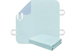 AGOOLIIU Bed Pads for Incontinence Washable Positioning Bed Pad with Handles, Reusable Underpads Absorbent with 4-Layer Waterproof Underpads for Incontinence, Elderly Bedridden (34×36 Inch -1 Pack)