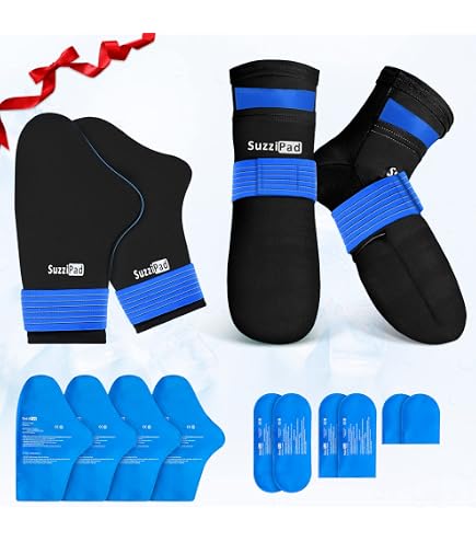 Amazon.com: SuzziPad Cold Therapy Socks & Hand Ice Pack, Cold