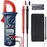 AstroAI Digital Clamp Meter 2000 Counts, Multimeter Amp Meter with Auto Ranging; Measures Voltage Tester, AC Current, Resistance, Continuity; Tests Diodes