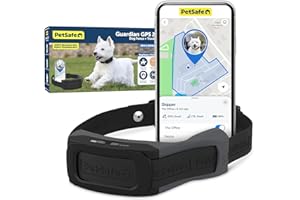 PetSafe Guardian GPS 2.0 Dog Fence + Tracking - Wireless GPS Dog Fence - Real-Time Tracking - Custom Boundaries System - Waterproof Collar - Comfortable Fit