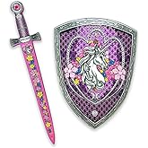 Liontouch - Unicorn Princess Set for Girls - 3-6 Years | Medieval Style Toy Sword & Shield for Pretend Play for Toddlers with Gemstones | Safe & Durable Foam Accessories for Royal Dress Up & Costumes