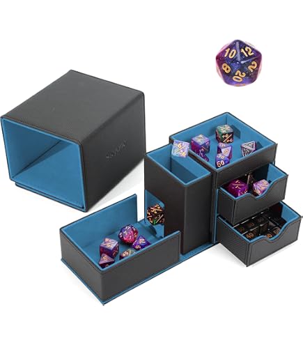 Dice Locker Dice Holder DND Dice Tray And Dice Tower With Storage Box, 4 In 1 D&D ...