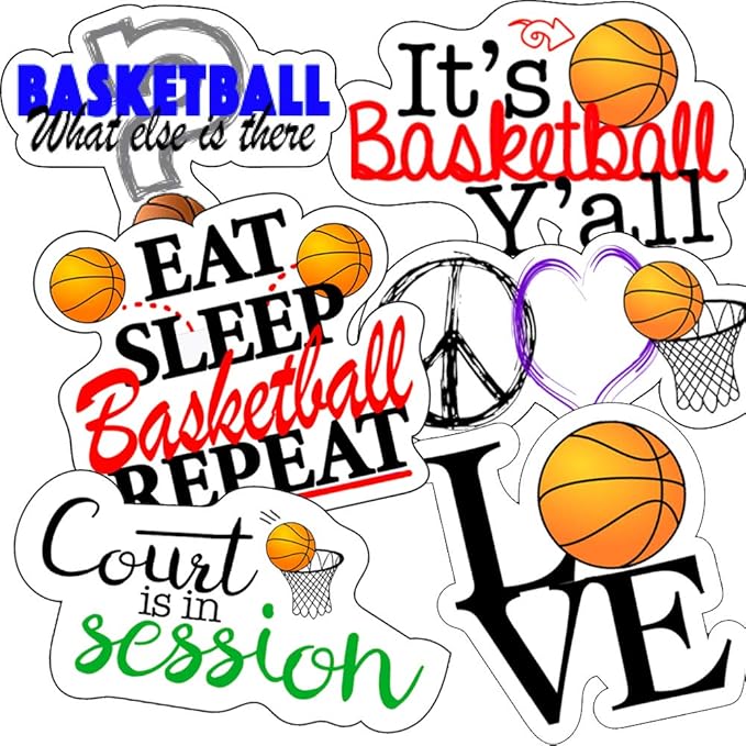 Basketball Stickers, Perfect Basketball Stickers for Water