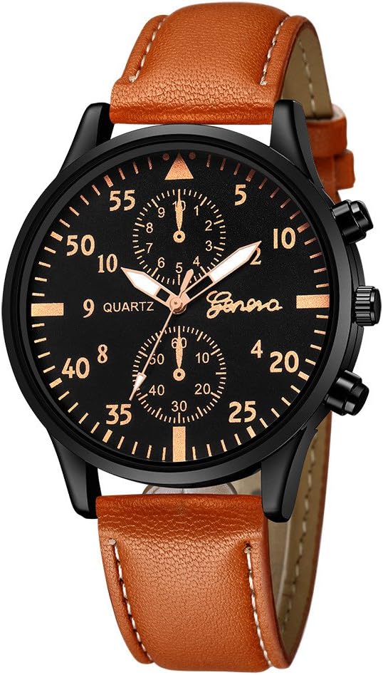 Absolute Cheap!!! But Looks Really Expensive Mens Dress Watch- Fashion Simple Analog Watch Dial Quartz Crocodile Faux Leather