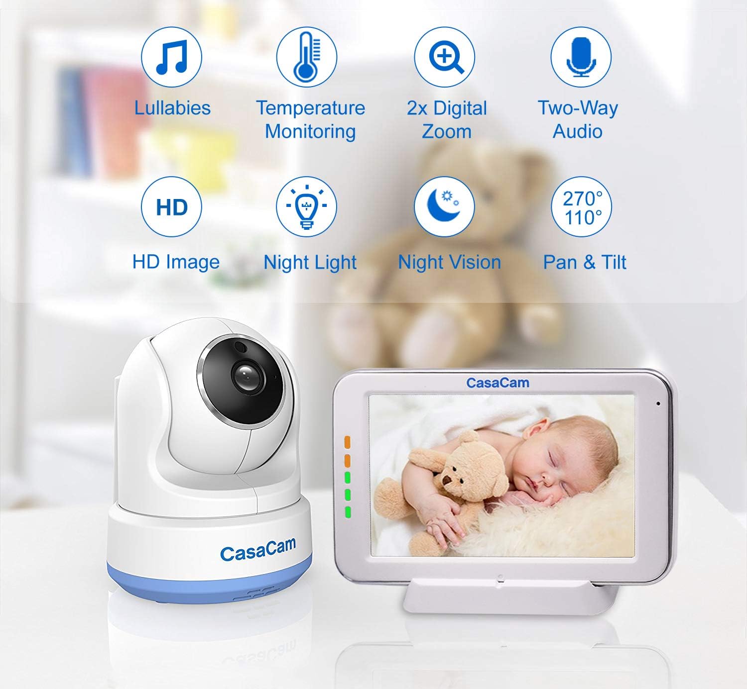 casacam bm200 video baby monitor