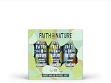 Faith In Nature 3 x 100ml Natural Body Wash Travel Gift Set Vegan Cruelty Free