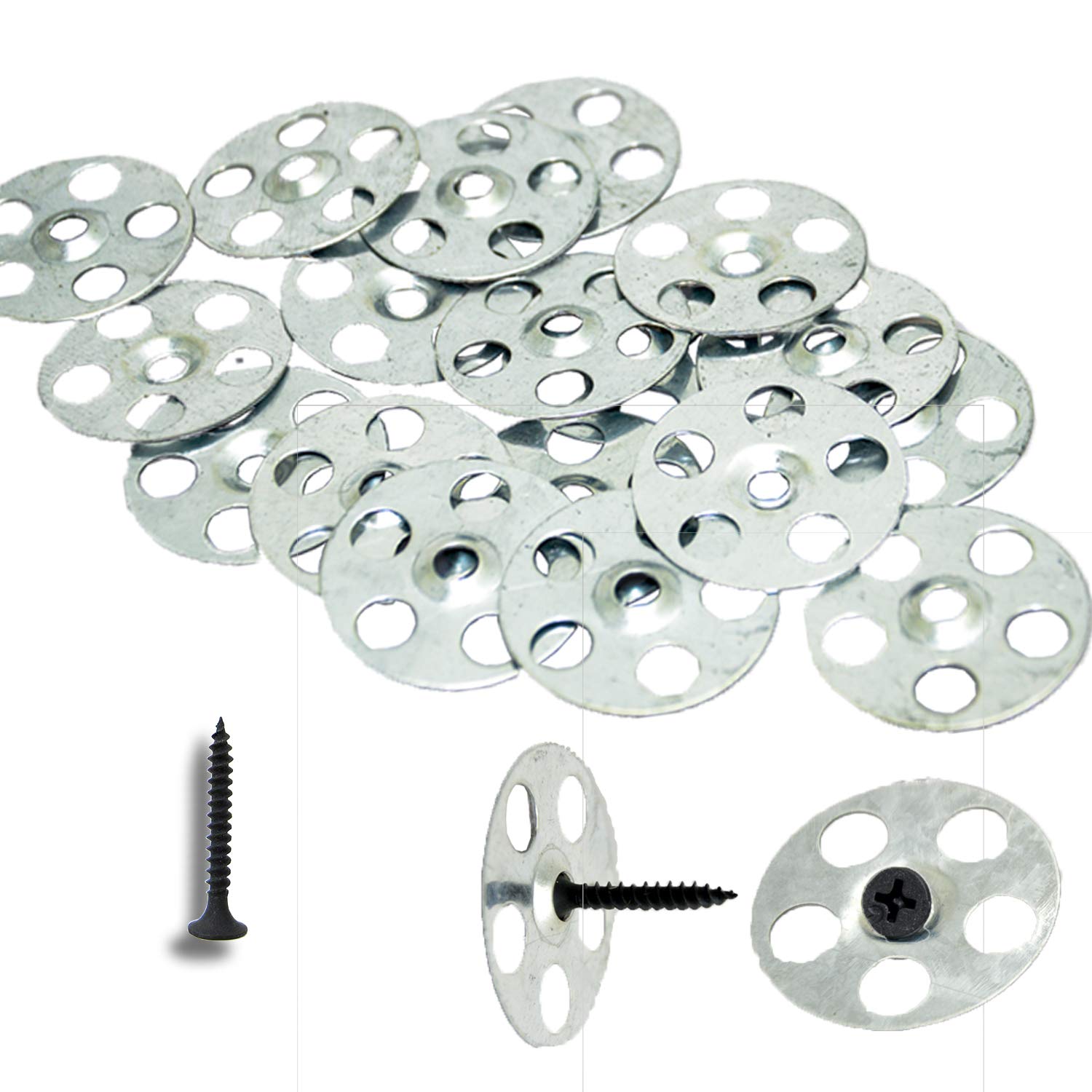 Buy 36mm Steel Insulation Washers and Screws for Insulation Fixings