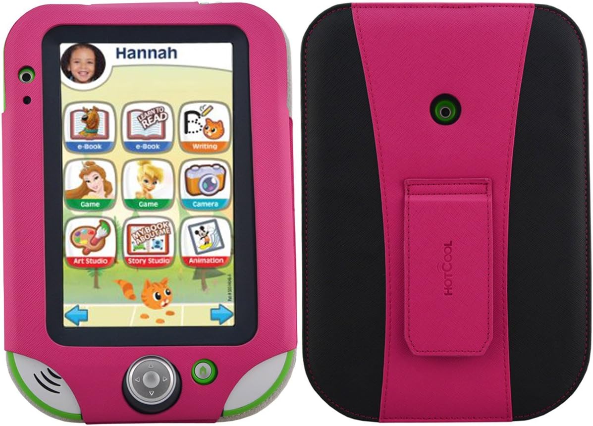 HOTCOOL LeapFrog LeapPad Ultra XDi Case, LeapPad Ultra Case - New-Leather with Kickstand 2014LAM Case For LeapFrog LeapPad Ultra XDi(2014 Version) And LeapPad Ultra (2013 Version) Kids' Learning Tablet, Magenta