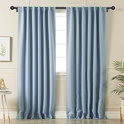 Authandis Black Curtain Rods for Windows with