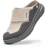 FitVille Diabetic Shoes for Men Wide Width Mens Diabetic Slippers Extra Wide Slip On Slippers for Swollen Feet Slip on shoes with Arch Support