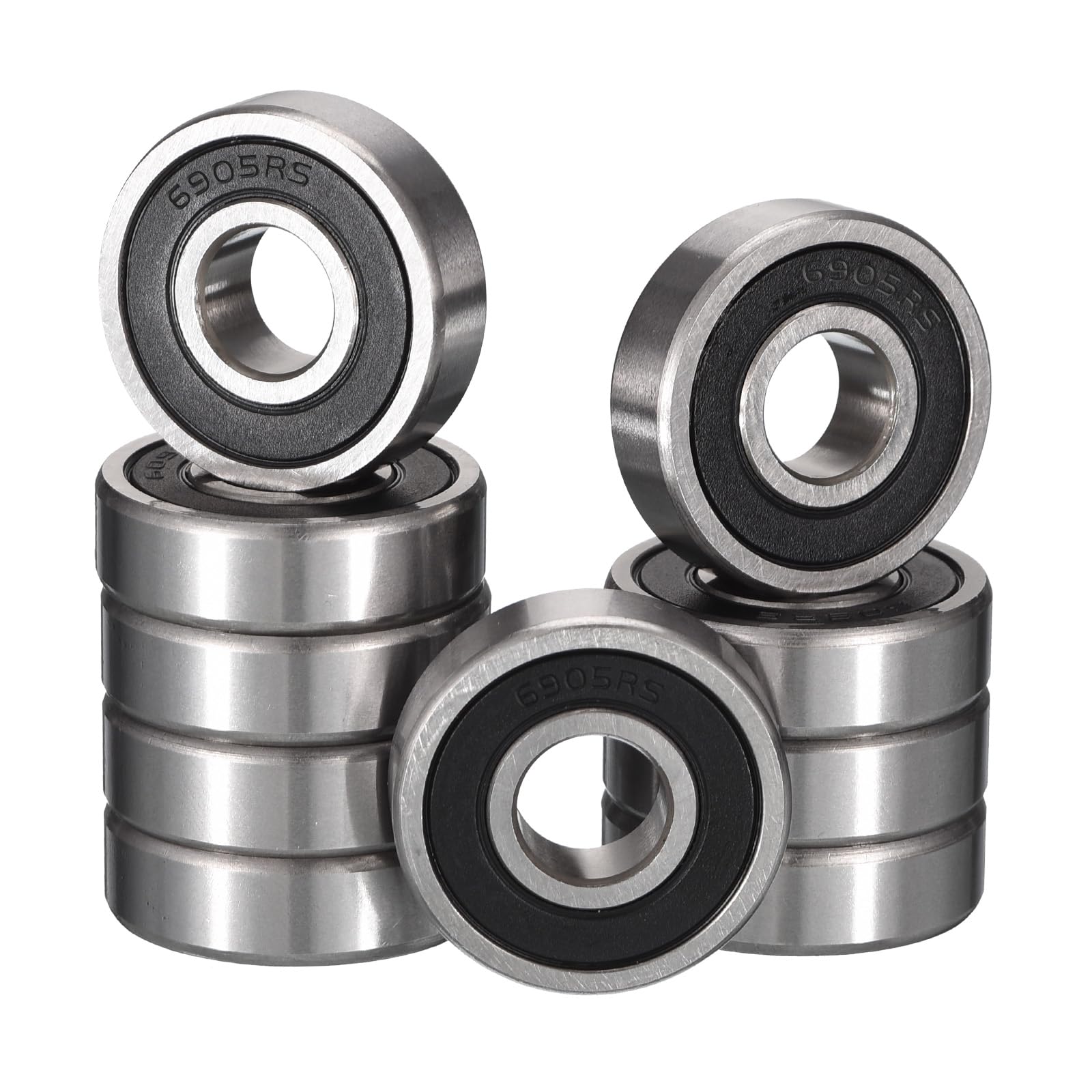 2-Pack] 6905-2RS Radial/Deep Groove Ball Bearing 25mm x 42mm x 9mm Rubber Seal