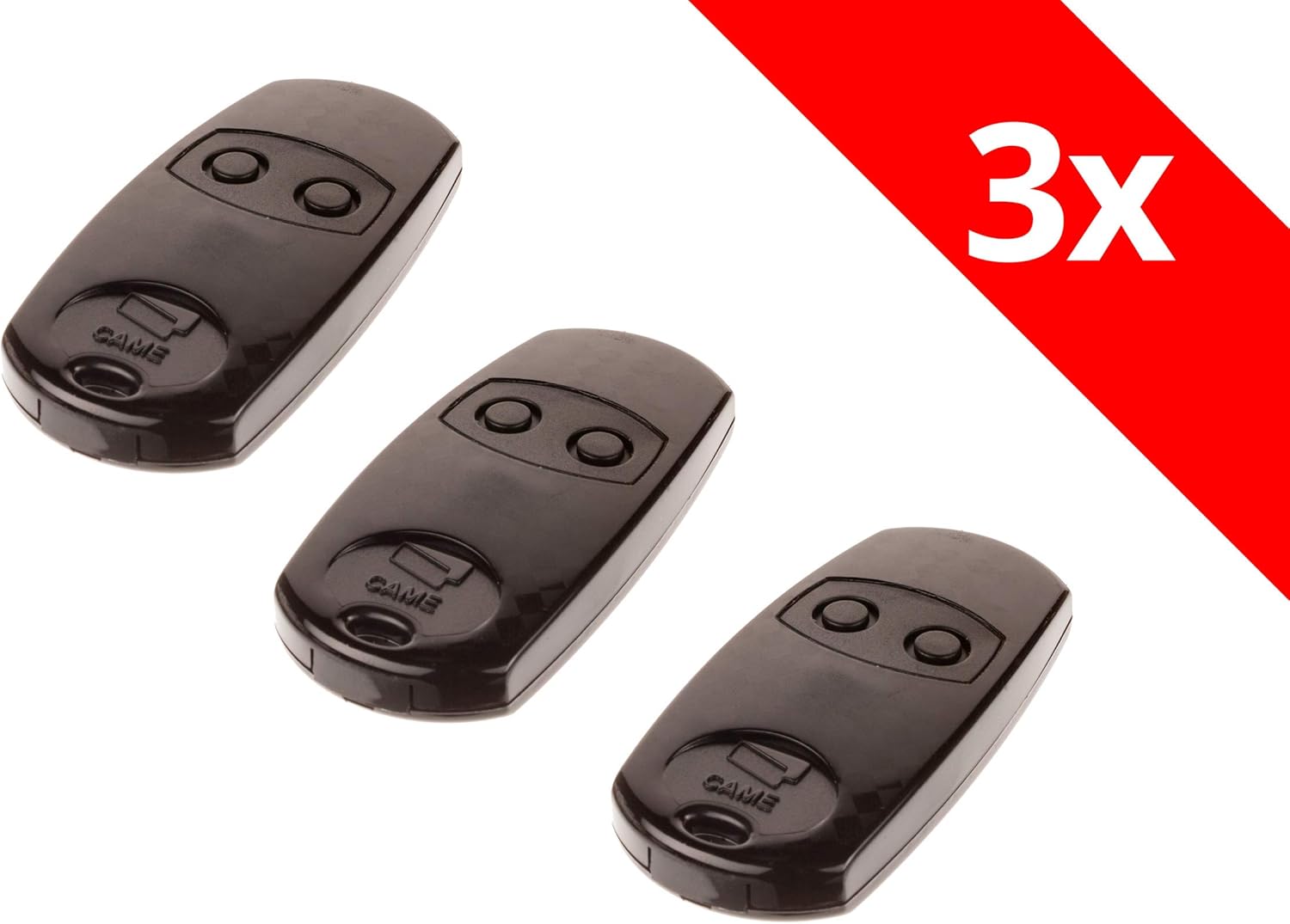 3 Télécommandes Porte-clés Came TOP432EE 2 Boutons - Pour Portail Et Barrière, 433.92 MHz, Fabriqué En Italie