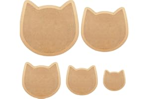 GeryVtee Ceramics Plate Forming Molds 5 Pcs Pottery Mold for Clay 5 Size Handbuliding Plates Slump Molds for Pottery Tools and Supplies (Cat)