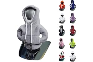 vvag Gear Shift Hoodie, Hoodie Car Gear Shift Cover, Car Shift Knob Hoodie, Automotive Interior Accessories, Universal Fit Knob Cover Gift (Gray)