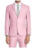 Pink Suits for Men Slim Fit 2 Piece Suit Wedding