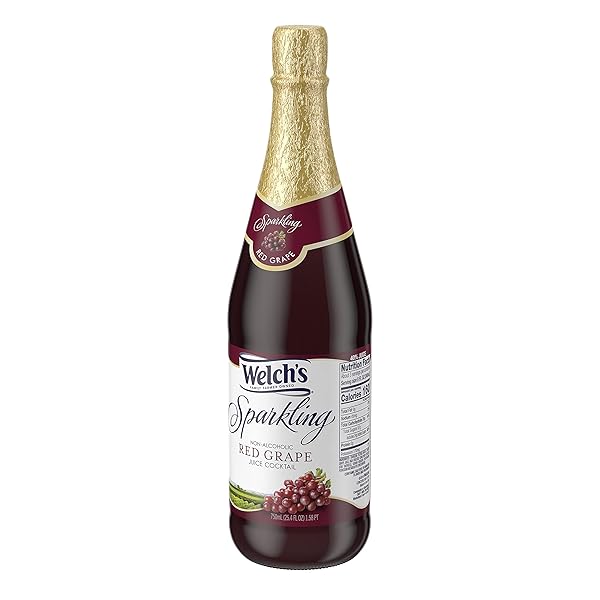 WELCH’S SPARKLING, RED GRAPE, 750 ML BOTTLE