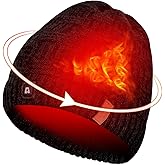 ARRIS Heated Beanie Hat with 3 Heating, Soft Knit Electric WinteHat for Skiing Hunting