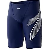 361° Swim Jammers for Men, Pro Racing Training Swimsuit, Chlorine Resistant Endurance Mens Swim Suit Swimwear Tech Pant