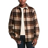 Vintage 1946 Men's Buffallo Plaid Shirt Jacket, Natural/Chocolate