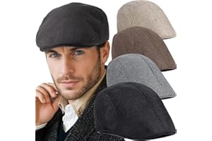 Men Spring and Summer British Style Beret Hat, Fashion Retro England Hats, Peaked Painter Caps for Dad, 27 * 17 * 10cm