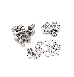 binifiMux 40pcs M8 x 12mm Hex Bolts with M8 Hex