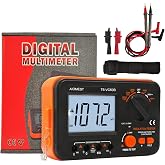 Megohmmeter 1000V Megaohm Meter, AIOMEST Insulation Resistance Tester VC60B | 2G&Omega; Megaohmeter 250V/500V/1000V Test Voltage, Continuity Tester, Mega Ohmmeter Measure IR, Volt Ohm for HVAC Motor Compressor