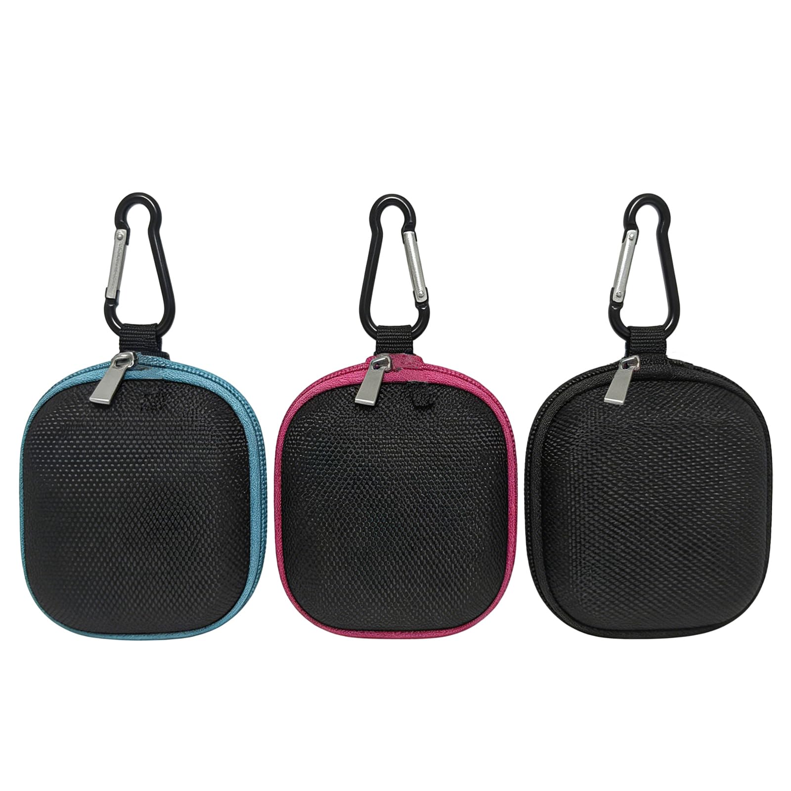 Bamboopack 3 Pcs Portable Essential Oil Carrying Case Hard Shell Mini Essential Oil Bag Double-Layer Organizer Holds Bottles Fits 1ML 2ML 3ML 5ML Roller Bottle for Crarry on and Travel