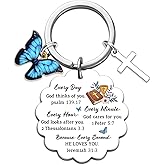 Christian Keychain Gifts For Women Mom Best Christian Religious Mothers Day Gifts For Mom Inspirational Butterfly Keychain Gifts For Women Birthday Unique Bible Verse Scripture Faith Gifts For Woman