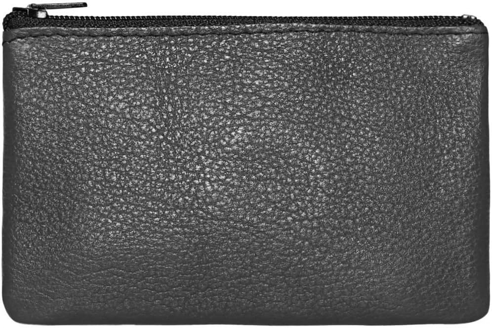LAVERI - Handmade Genuine Leather Key Case Holder Coin Bag Purse Pouch #601_BLACK - Image 3