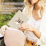 Miaikoe Small Photo Album 6x4 50 Pockets Beig​e 2 Packs Linen Top Loading view 6