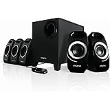 Creative Inspire Surround Speaker System with Wired Remote Control for Music, Movies and Games - Black