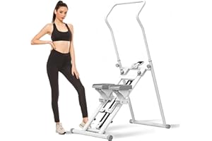 EPHESPORT 2.0 Stair Climber for Home Gym Exercise, Vertical Climber for Full Body Workout, Compact & Foldable Cardio Exercise Equipment with Extended Step Range, Adjustable Handlebar & Pedals
