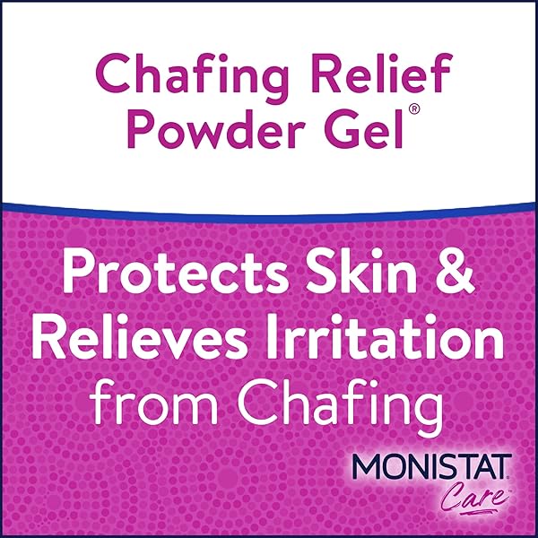 MONISTAT CHAFING RELIEF POWDER GEL, ANTI-CHAFE PROTECTION, FRAGRANCE FREE CHAFING GEL, 1.5 OZ, 1 PACK