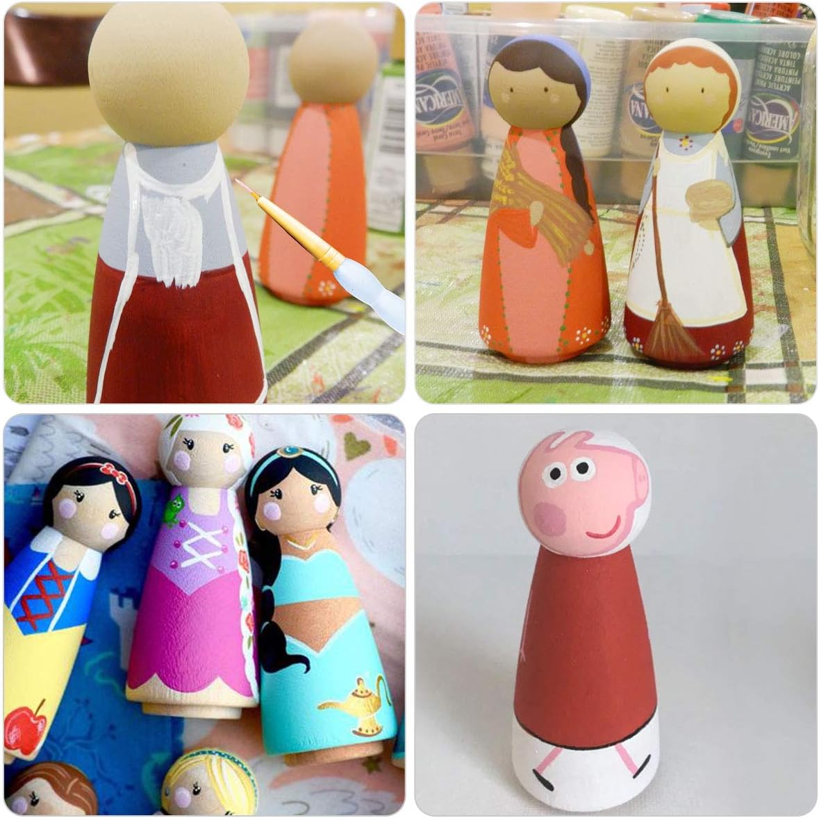 Kindergarten Handarbeit Figurenkegel Holz Fur Kinder Erwachsene Diy Geschenk Topicks 20 Stuck Holzfiguren Familie Tiere Spielfiguren Deko Zum Bemalen Basteln Holzwerken Figuren