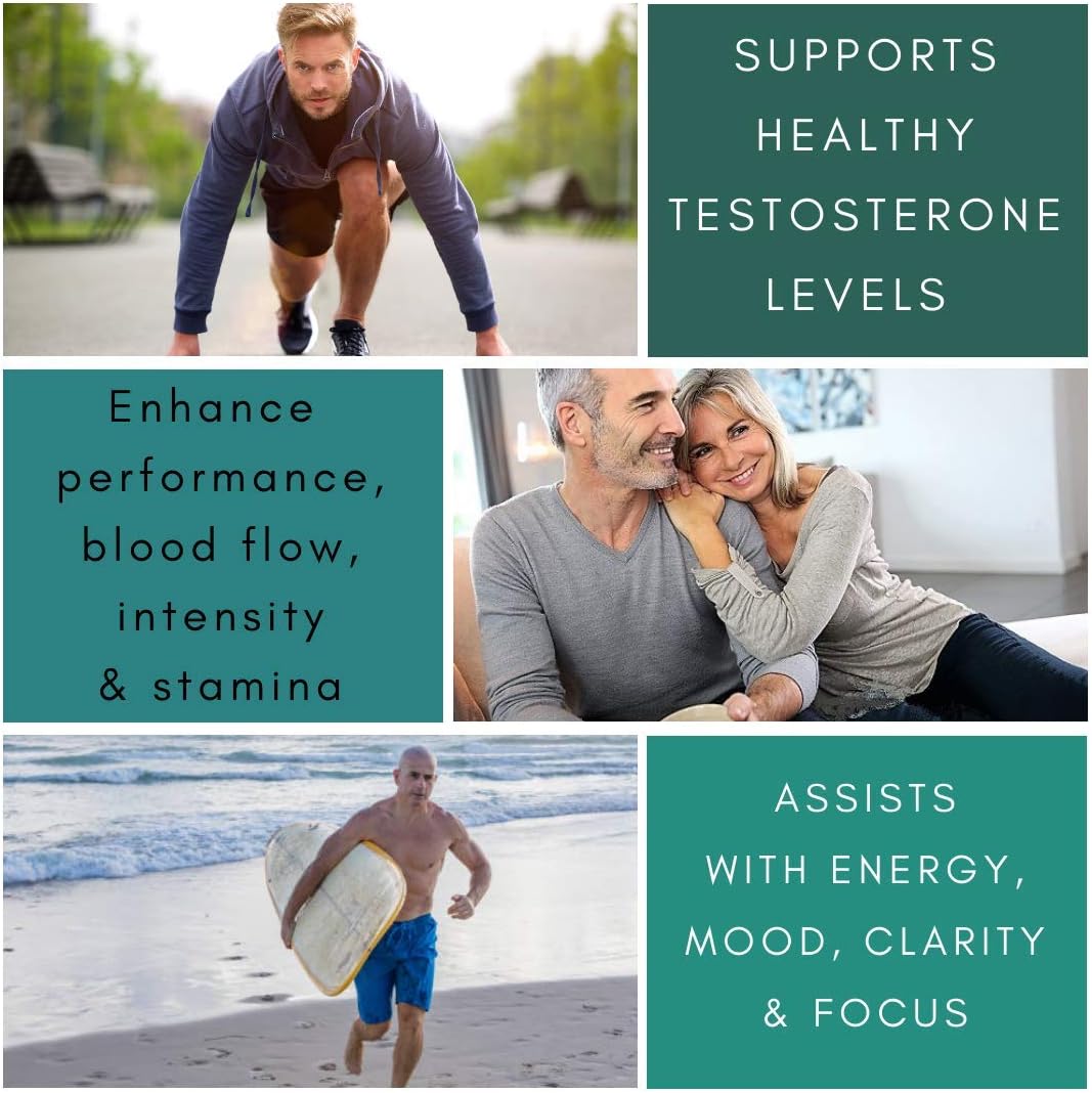 Male T-Balance: Natural Testosterone Booster for Men That Supports Energy, Desire, Performance & Stamina. Maca, Ginseng, Horny Goat Weed, Muira Puama & Tribulus - Pure Micronutrients: Health & Personal Care