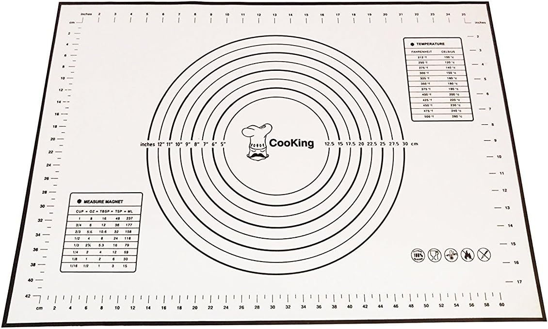 Baking Sheet - Silicone Mat - Extra Large 20" x 28" - A Great Non-Stick Pastry Mat For Baking - Amazing For Macaron, Rolling Dough, Cookie, Pizza Crust, Fondant