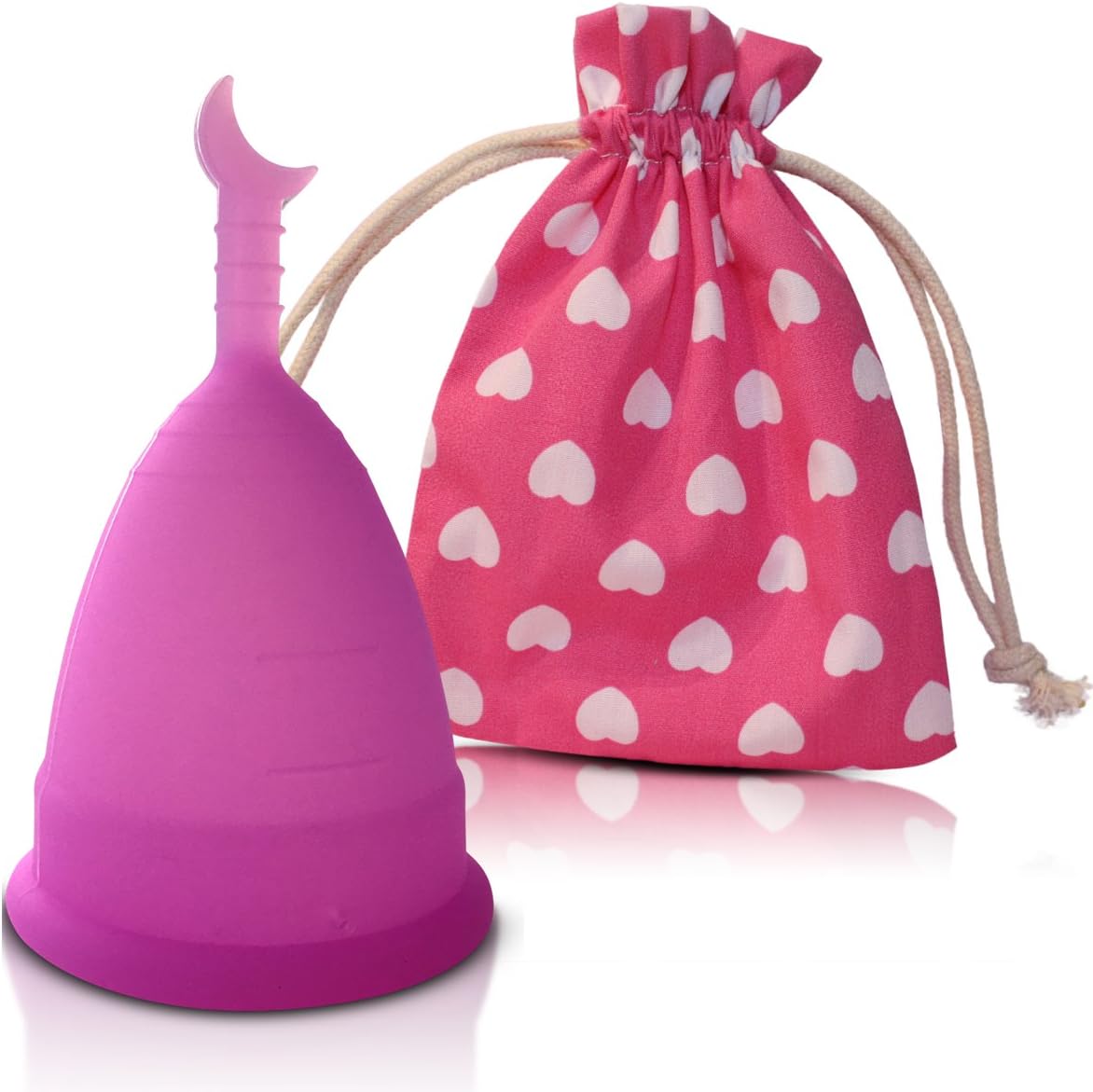 Menstrual Cup CozyCup - Made of Medical Grade Silicone (Large, Purple)
