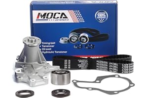 MOCA AUTOPARTS MOCA TCK212 Timing Belt Kit with Water Pump Fit 1992-1998 for Suzuki Sidekick 1.6L & 1995-1998 for Suzuki Esteem 1.6L & 1998 for Chevrolet Tracker 1.6L