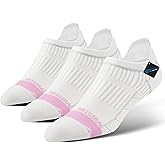 BRISIRA Coolmax Bamboo Viscose Women Compression Running Ankle Socks No Show Athletic Wicking Thick Cushioned Arch Support