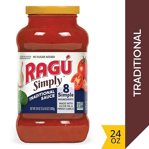RAGÚ, SIMPLY PASTA SAUCE TRADITIONAL, 24 OUNCE