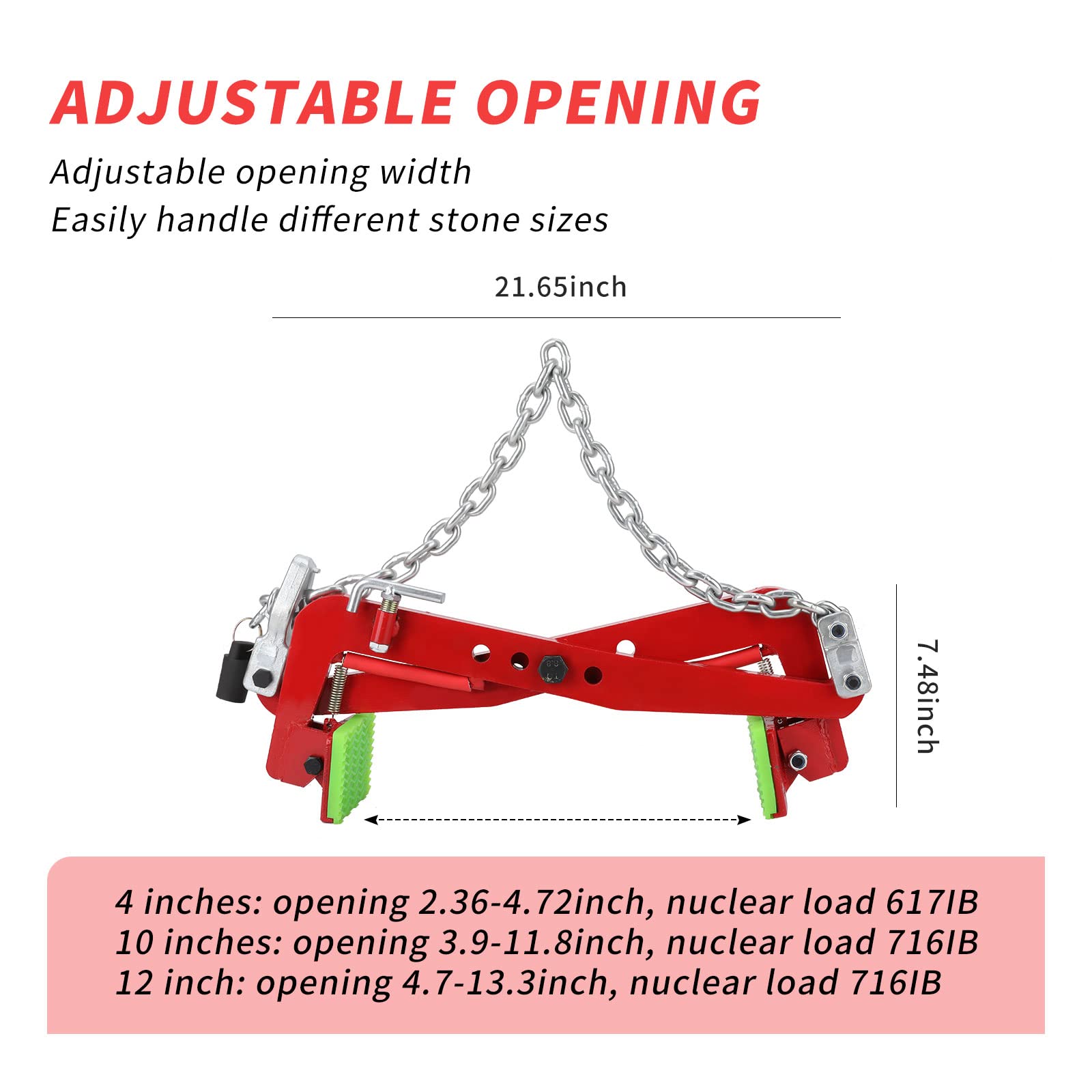 Granite Slab Lifting Clamp 716lbs Stone Lifting Clamps Heavy Duty