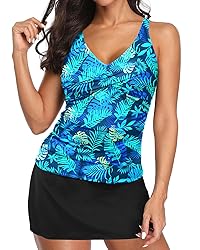 Talisea Womens Tankini Bathing Suits with Skirt Two