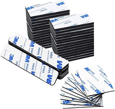 RENKE Super Strong Sided Adhesive Strips 50 Pcs - Heavy Duty Mounting Pads